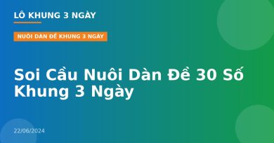 Soi Cầu Nuôi Dàn Đề 30 Số Khung 3 Ngày